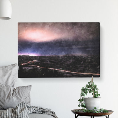 Utah At Night - Wrapped Canvas Painting