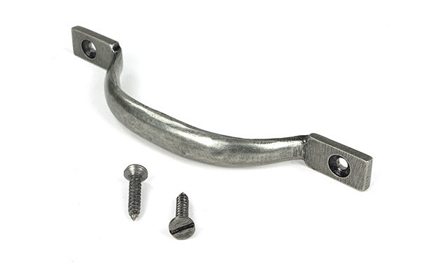 Sash Pull Slim, Pewter Patina