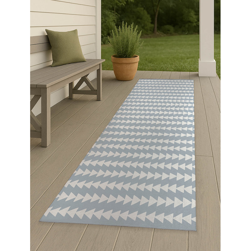Tapis d'extérieur antidérapant Tribal Arrows, Tapis de couloir 2 pi 6 po x 8 pi