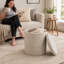 Modern 40cm Ottoman Footstool Pouffe Footrest Stool for Living Room and Bedroom-1094641007