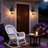 Outdoor Wall Light, Farmhouse Exterior Wall Sconce Porch Lights, Matte Black Outdoor Wall Lantern with Clear Glassg for House, Garage, Front Door