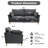 79'' Wide Modern Upholstered Deep Seat Sofa-372272067