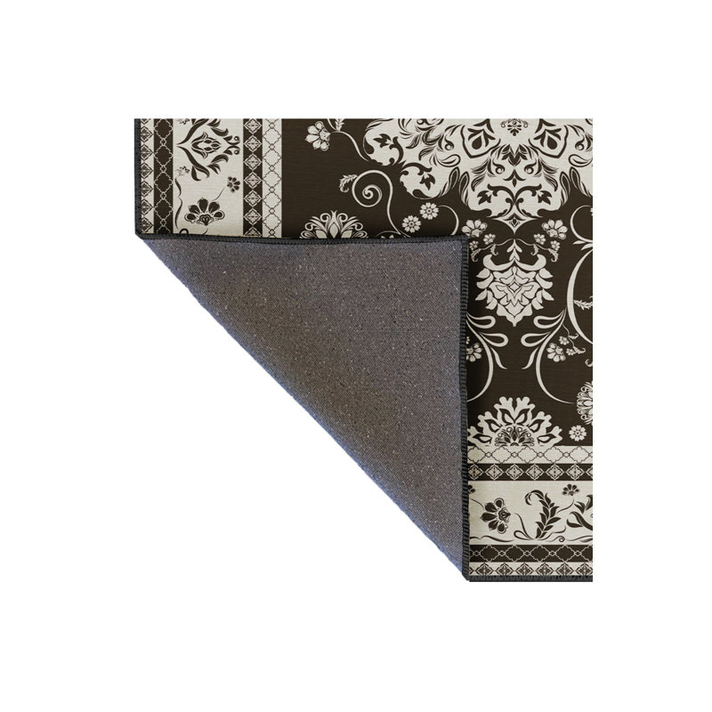 Tapis gris tissé traditionnel Mosso, 2'6" x 9'10"