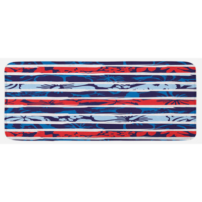 Tapis de cuisine tropical hibiscus tropical
