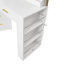 Commode blanche moderne à 8 tiroirs pour la chambre à coucher - Vaste commode de rangement, robuste et sécuritaire