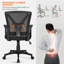 Chaise de bureau en filet Lundys-2077040437
