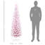 Arbre de Noël artificiel régulier (double) avec aiguilles roses-1185986196