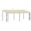 Metta 1.18m x 2.36m Steel Patio Gazebo-835579009