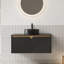 Meuble-lavabo de salle de bain avec lavabo, armoire de rangement murale pour salle de bain