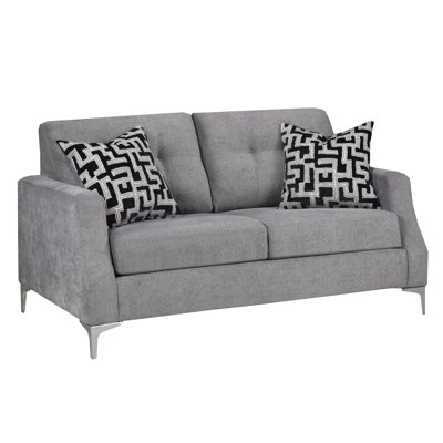 Fabric 63'' Reception Loveseat