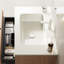 Lavabo de salle de bain sans armoire 30 po, céramique blanche, lisse, vasque rectangulaire, avec trou pré-percé et trop-plein pour plus de commodité Armoire 30 po, blanc céramique, surface lisse, taille standard