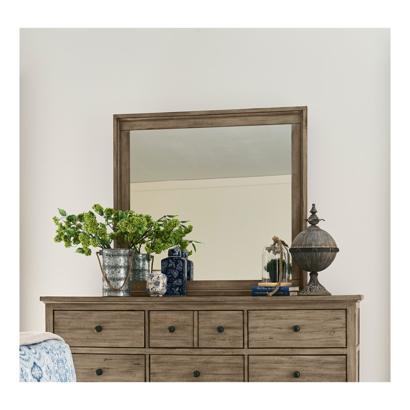Miroir, aucun assemblage requis, finition gris verger