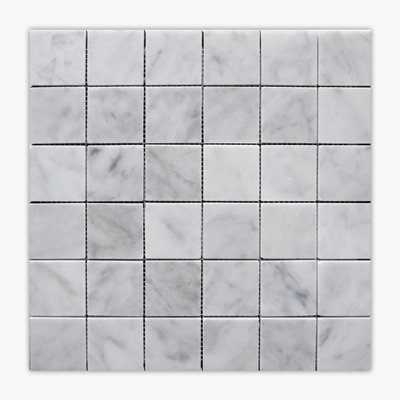 2" x 2" Marble Grid Mosaic Wall & Floor Tile
