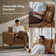 Pearman 87.5"W Retro Industrial Faux Leather Couch with Adjustable Backrest and Lumbar Cushion