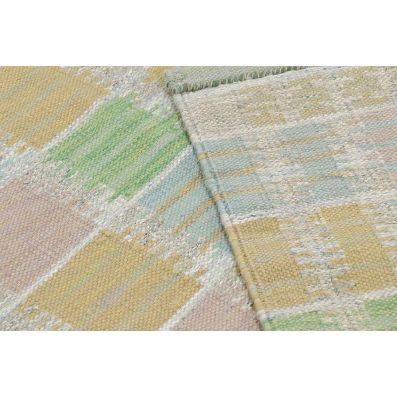 Scandinavian Wool Geometric Area Rug, Rectangle 5' x 7'
