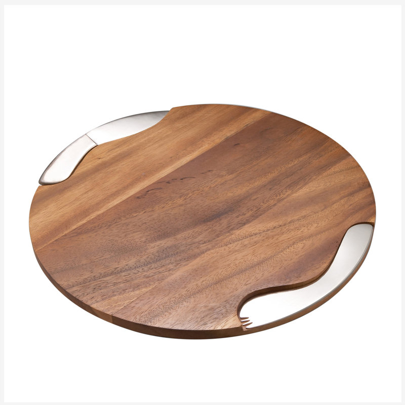 Nambe Cheese Block W/ Knife & Spread