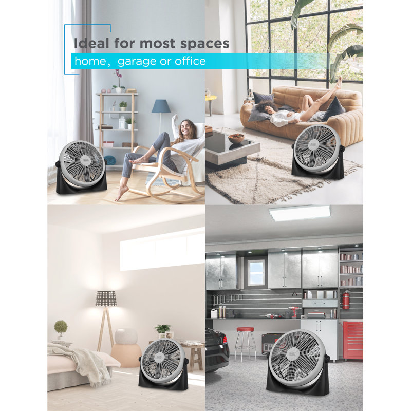 BLACK+DECKER Black+decker 16 Inch High Velocity Floor Fan, Black