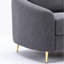 Chaise en lin gris yuina