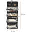 Organisateur de rangement de maquillage à grande capacité 4-en-1 avec 4 pochettes amovibles transparentes en TPU et un crochet
