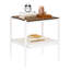 Table basse et tables de bout, ensemble de 3, table en verre trempé avec panneau de fibres à densité moyenne, tables modernes pour le salon-1105663681-1105663687