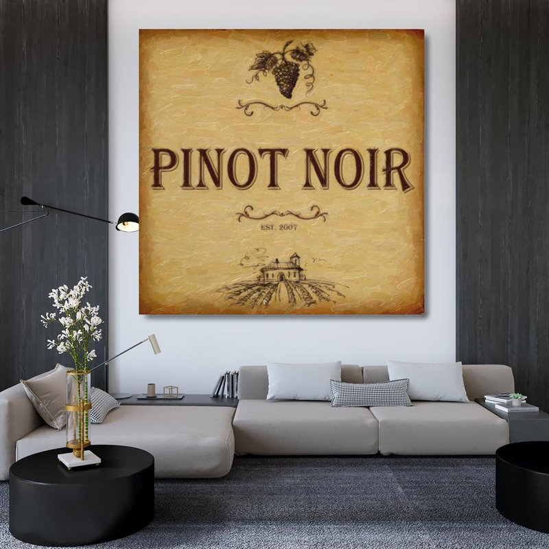 «One Allium Way® Greene, Taylor», art sur toile tendue sous le titre: Pinot NOIR
