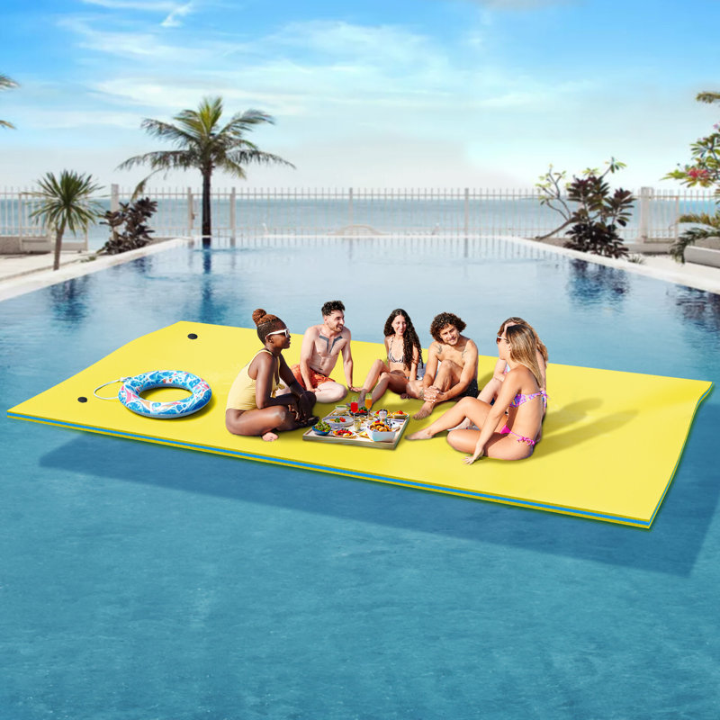Tapis flottant 9 pi x 6 pi Balconera, H 1,4 po x l 108 po x P 70 po, Orange
