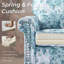 Fauteuil rembourré en mélange de coton-329001103