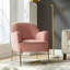 Chaise contemporaine Cleo de 26 po de largeur avec accoudoirs encastrés-1070063406