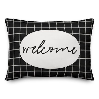  Housse de coussin rectangulaire et insert Welcome