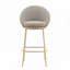 Tabouret de bar rembourré en métal