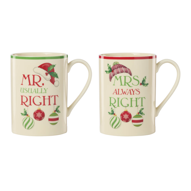 Ensemble de 2 tasses M. et Mme