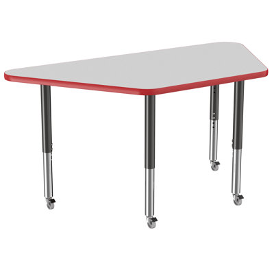 Trapezoid T-Mold Adjustable Height Activity Table