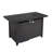 25" H X 42" W Steel Outdoor Fire Pit Table With Lid