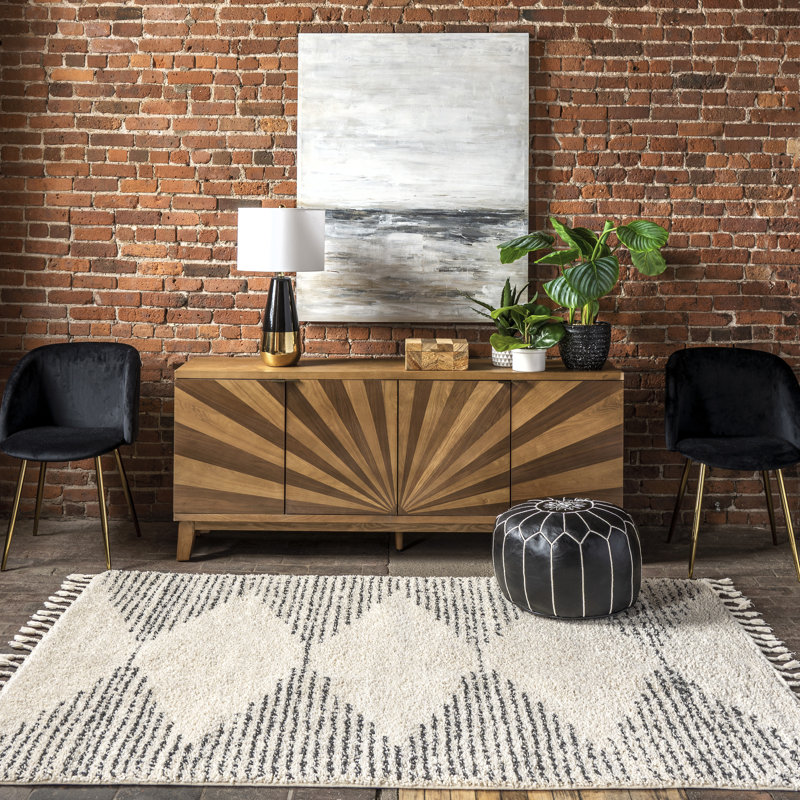 Drumnamallaght Geometric Area Rug, Rectangle 6' 7" x 9' 2"