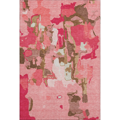 Premium Machine Washable Birchview AMF1028 Abstract Rug