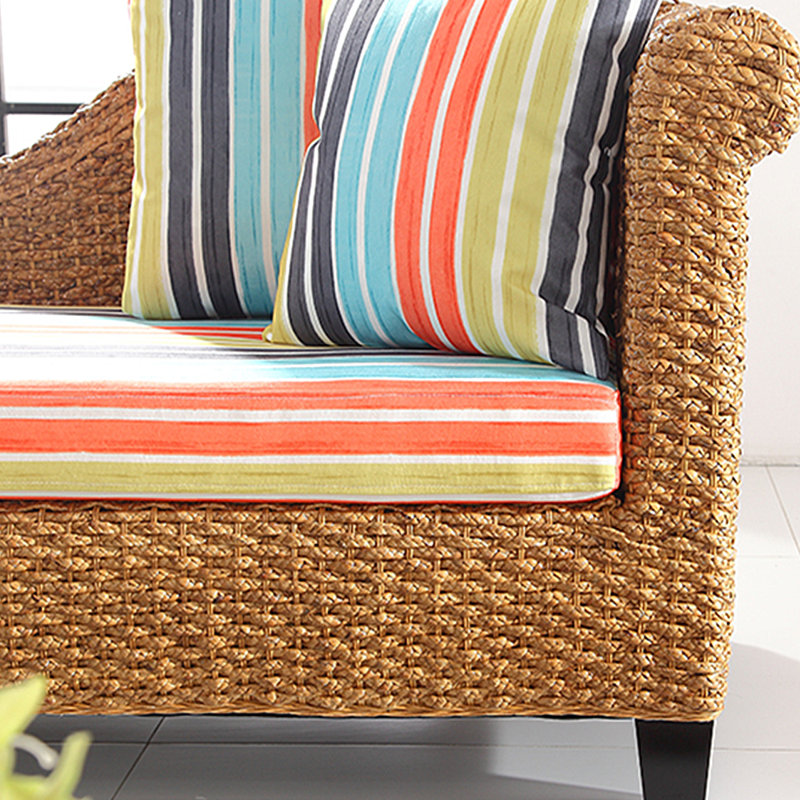 Chaise en rotin en bois massif Fashion, Orienté à droite