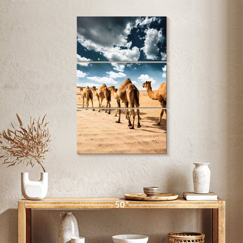 Brampt Desert Camels, 38" H x 24" W