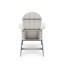 Sièges d'extérieur -, conception classique, pour chaise de jardin gris foncé, bois d'œuvre, glissade ergonomique