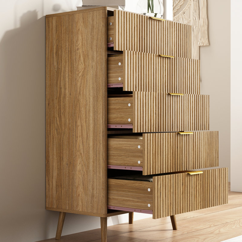3-Piece Bedroom Set (1 Dresser + 2 Nightstands), Walnut