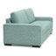 Canapé à 2 bras Modena - options de tissu sur mesure, canapé classique à 2 bras - bleu Leslie Robins - vert écume de mer - tissu
