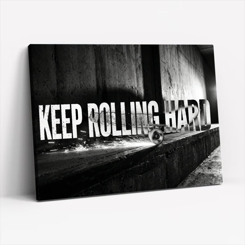 Keep Rolling, reproduction d'art sur toile, ensemble de 1, 20"H x 30"W, Wrapped Canvas