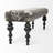 Whipe Cotton Upholstered Bench