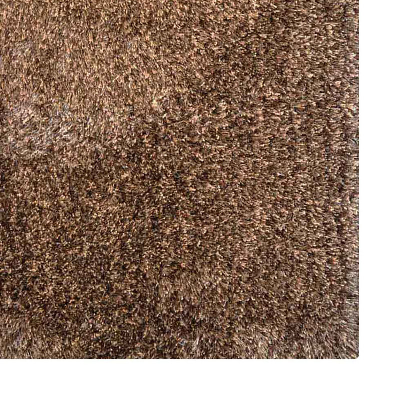 Stiner Hand Tufted Shag Polyester Eco-Friendly Area Rugs - Beige Brown Color, Plain Solid Design, High Pile Thick Handmade Anti Skid Area Rugs for Living Room, Bed Room