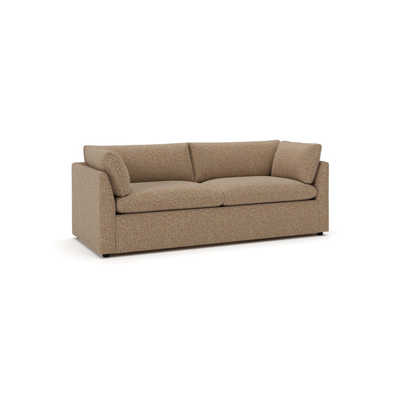 Canapé rembourré 86 po Kallie, Valet Bran Tweed