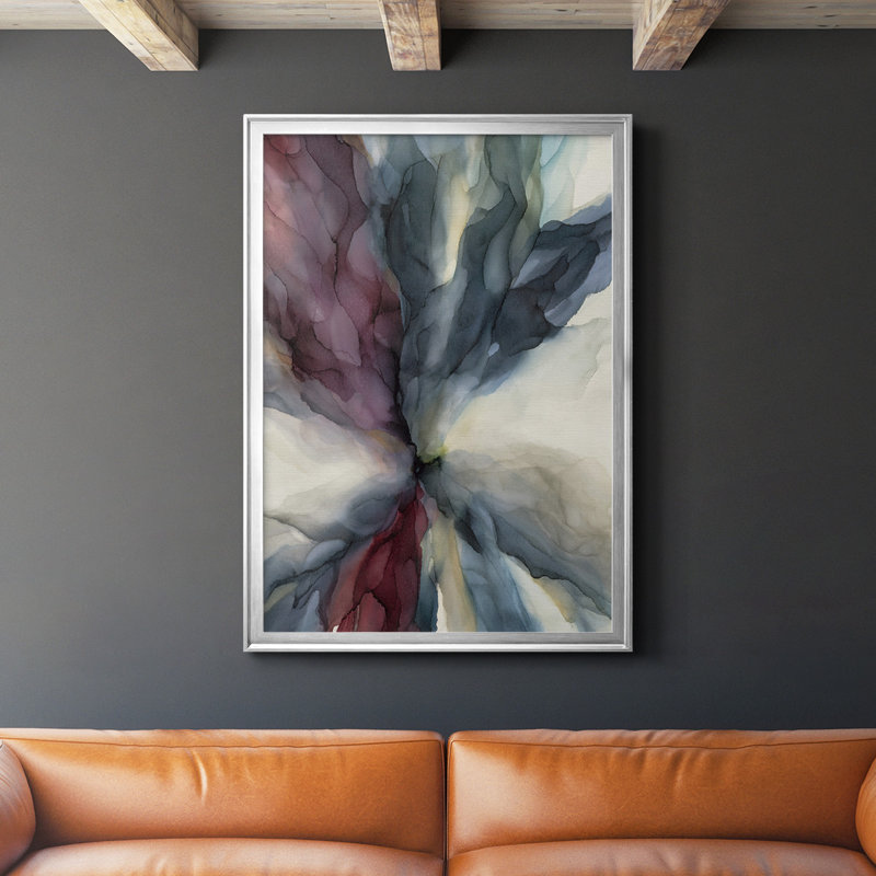 Reproduction encadrée sans titre de qualité supérieure - prête à être accrochée, H 36,5 po x l 26,5 po x P 1 po, Argent