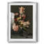 Motif floral rétro - impression encadrée