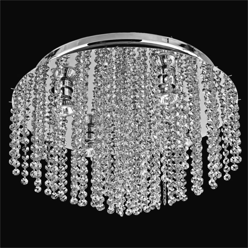 Plafonnier encastré à niveaux 5 lumières 17,5 po lustre Whittington