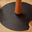 Table ronde rétro en bois massif de cerisier-107769262
