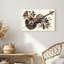 Impression sur toile violon collage avec fleurs séchées et feuille d'or-388052458