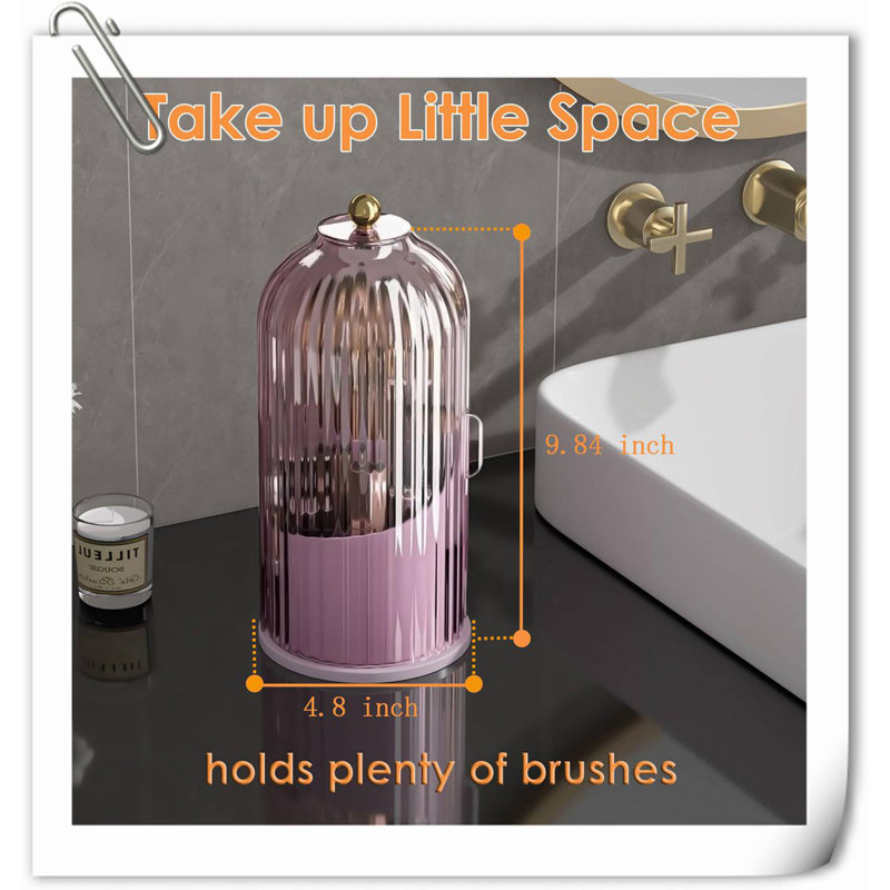 Aveyah Plastic Makeup Organizer, Purple
